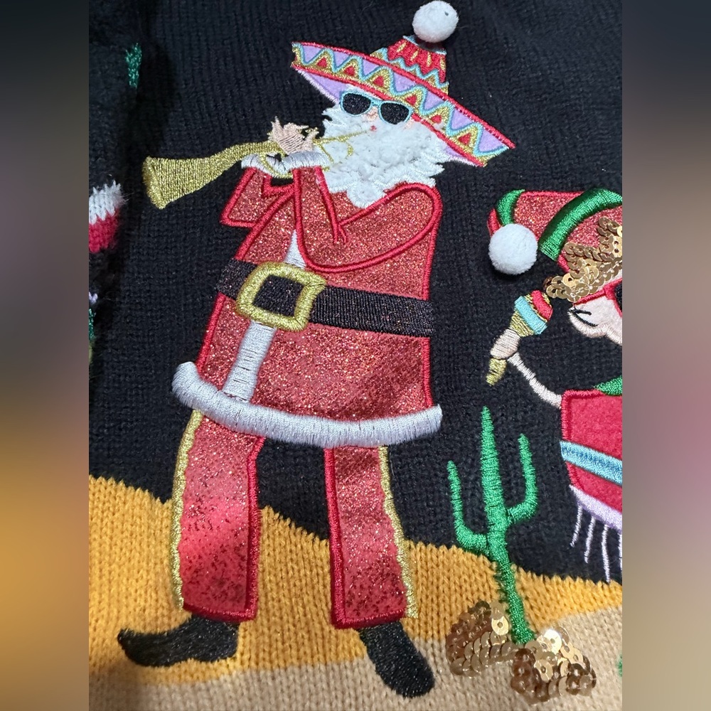 Blizzard Bay Feliz Navidad Holiday Sweater - Picture 4 of 10